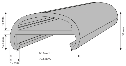 Antichoque agarre 70,5x38 mm ART-0056